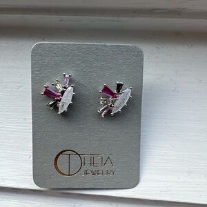Otheia Jewelry Multi-Stone Statement Stud Earrings